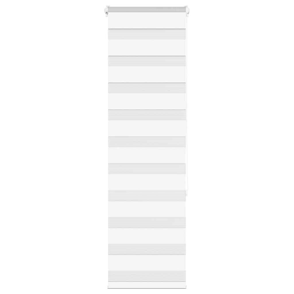 vidaXL Zebra Blind White 50x150 cm Fabric Width 45.9 cm Polyester