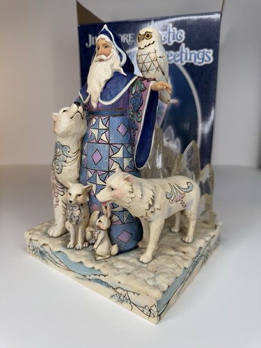 Jim Shore Heartwood Creek Arctic Greetings Enesco 4034355 Figura illuminata con scatola - Foto 20 di 21