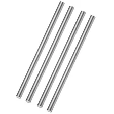 4 PCS 10mm x 305mm 304 Stainless Steel Rods2/5” x 12” Metal Round Solid Rod B...