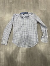 Bugatchi Long Sleeve Button Down Dress Shirt Men Shaped Fit See Photos For Size