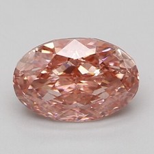 Lab Grown 4.01 Ct Fancy Vivid Pink Color VS2 OVAL Cut IGI Certified CVD Diamond