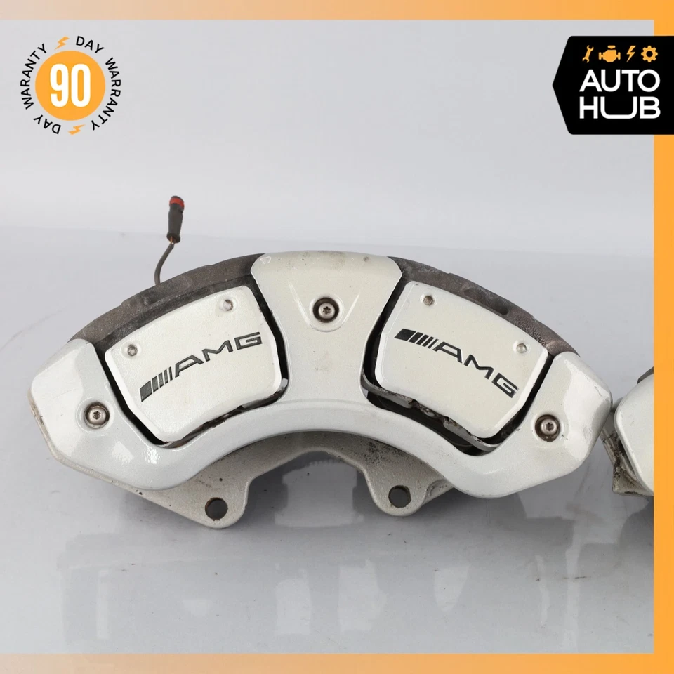08-14 Juego de 2 pinzas de freno delanteras izquierda y derecha Mercedes W221 S63 CL63 AMG OEM Foto 3 de 4