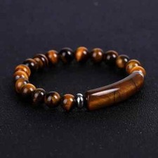 Tiger Eye Beads Bracelet Adjustable Bangle Unisex Jewelry Gift Wristband Jewelry
