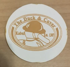 DUCK & COVER 50c POG  MILITARY TRADE TOKEN CHIT EFI NAAFI AAFES