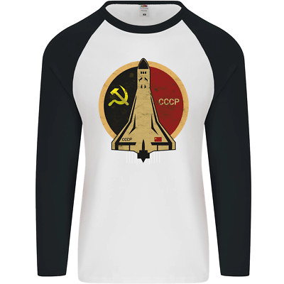 Distressed CCCP Shuttle Herren L/S Baseball Maglietta