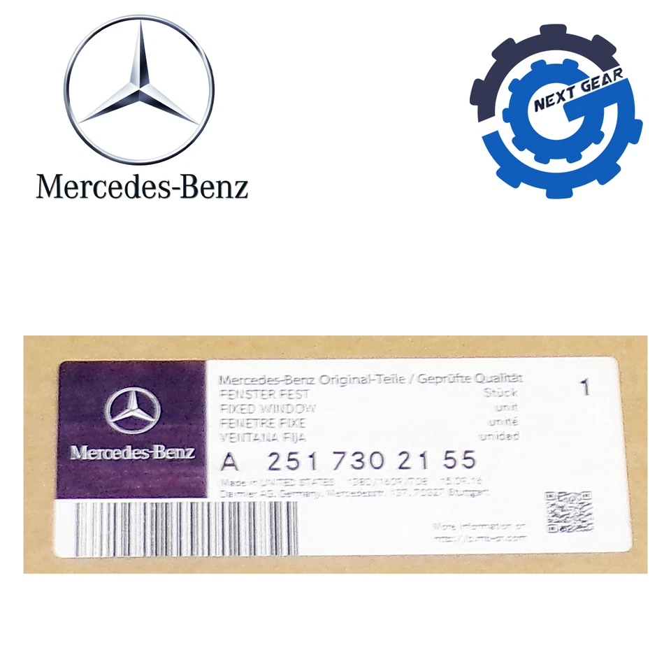 Nuevo cristal fijo trasero izquierdo mercedes 2006-12 r 350 r 320 r 500 2517302155 fabricante de equipos originales Foto 4 de 4