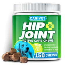 Canivet Hip and Joint Supplement for Dogs - 150 High Strength Joint Care Chews