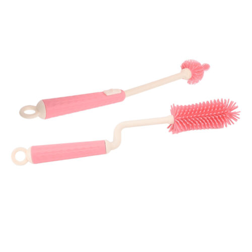Silicone Bottle Brush Set 360 Degree Rotating Baby Bottle Cleaner Kit For Baby - Picture 3 of 24