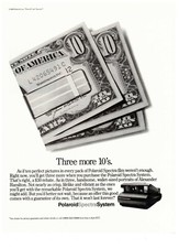1989 Polaroid Spectra System Money Clip Photo Vintage Print Advertisement