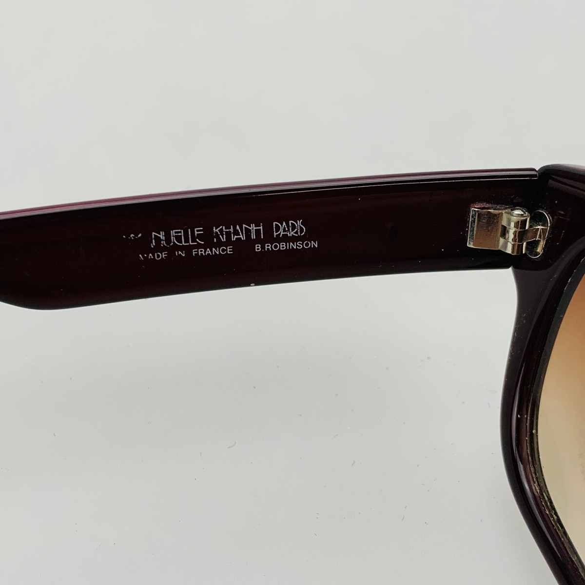 Vintage Emmanuelle Khanh Paris Sunglasses Rhinestone Dark 