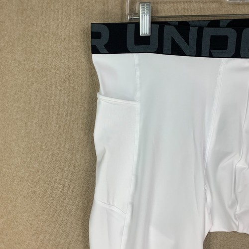 🚨NEW! Under Armour Legging 3XL Heat Gear White 3/4 Legging - 第 3/7 張圖片