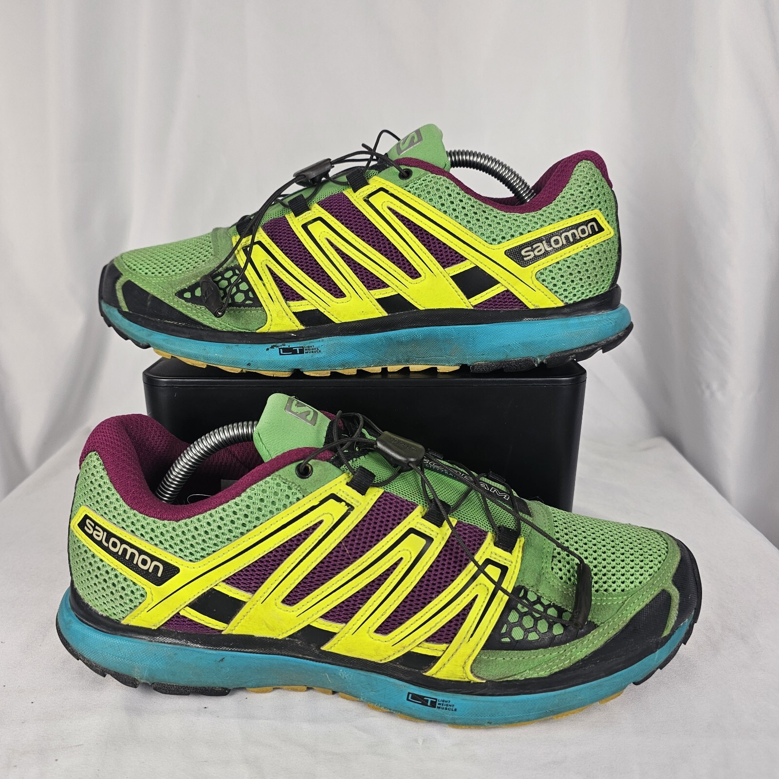 Scarpe da corsa gialle Salomon da donna X Scream City Trail verdi taglia 10 5 361919