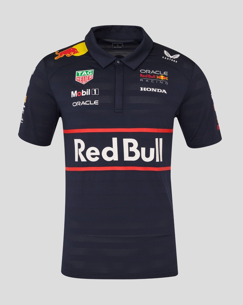 Red Bull Racing F1 2025 Men's Team Polo Shirt Navy | eBay