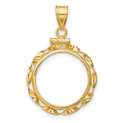 1982-jetzt 5 $ Kanada 1/10 oz Maple Leaf Schraubverschluss Drehband Münzeinfassung 14k Gold