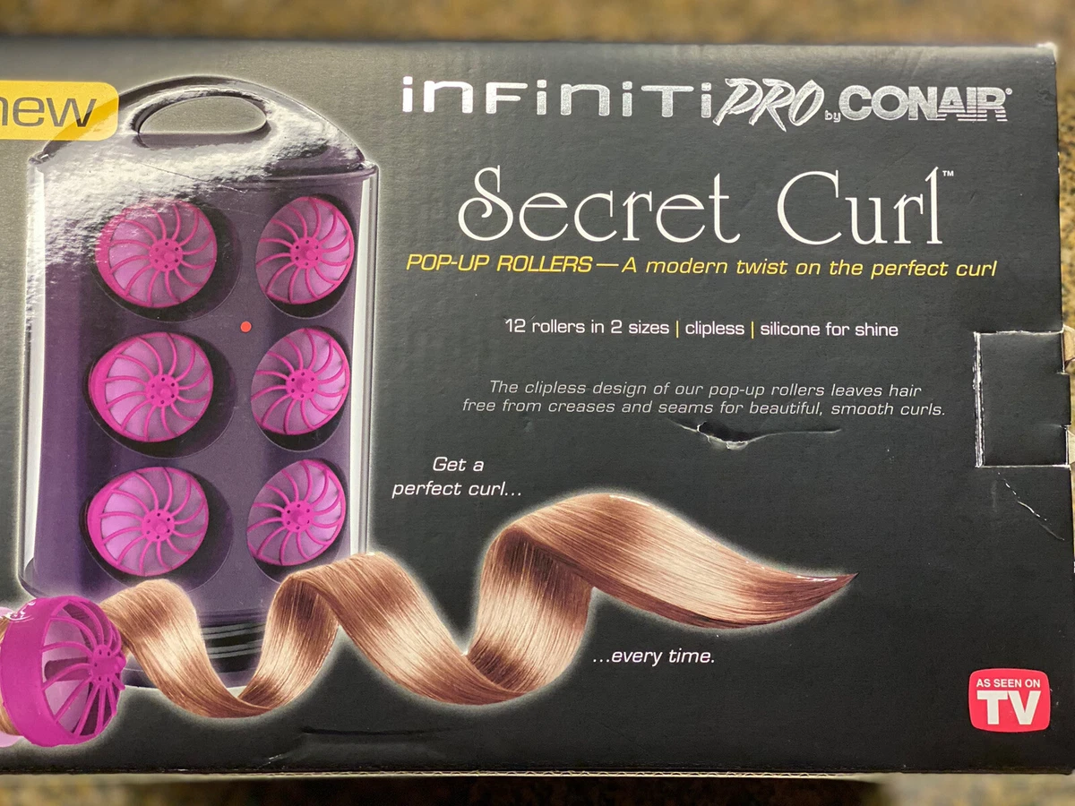 NEW Conair Infiniti Pro Secret Curl 12 Pop Up Hot Snap Rollers As Seen On TV