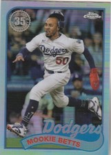 2024 TOPPS CHROME MOOKIE BETTS OF DODGERS 1986 RETRO 35TH ANNIVERSARY SP