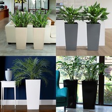 Blumenkübel Hochglanz Blumentopf Pflanzkübel Pflanzeinsatz SET 6 Farben 6 Größen