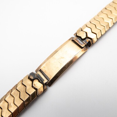 Vintage Speidel 14.5 mm ''Golden Knight'' Wristwatch Expansion Bracelet