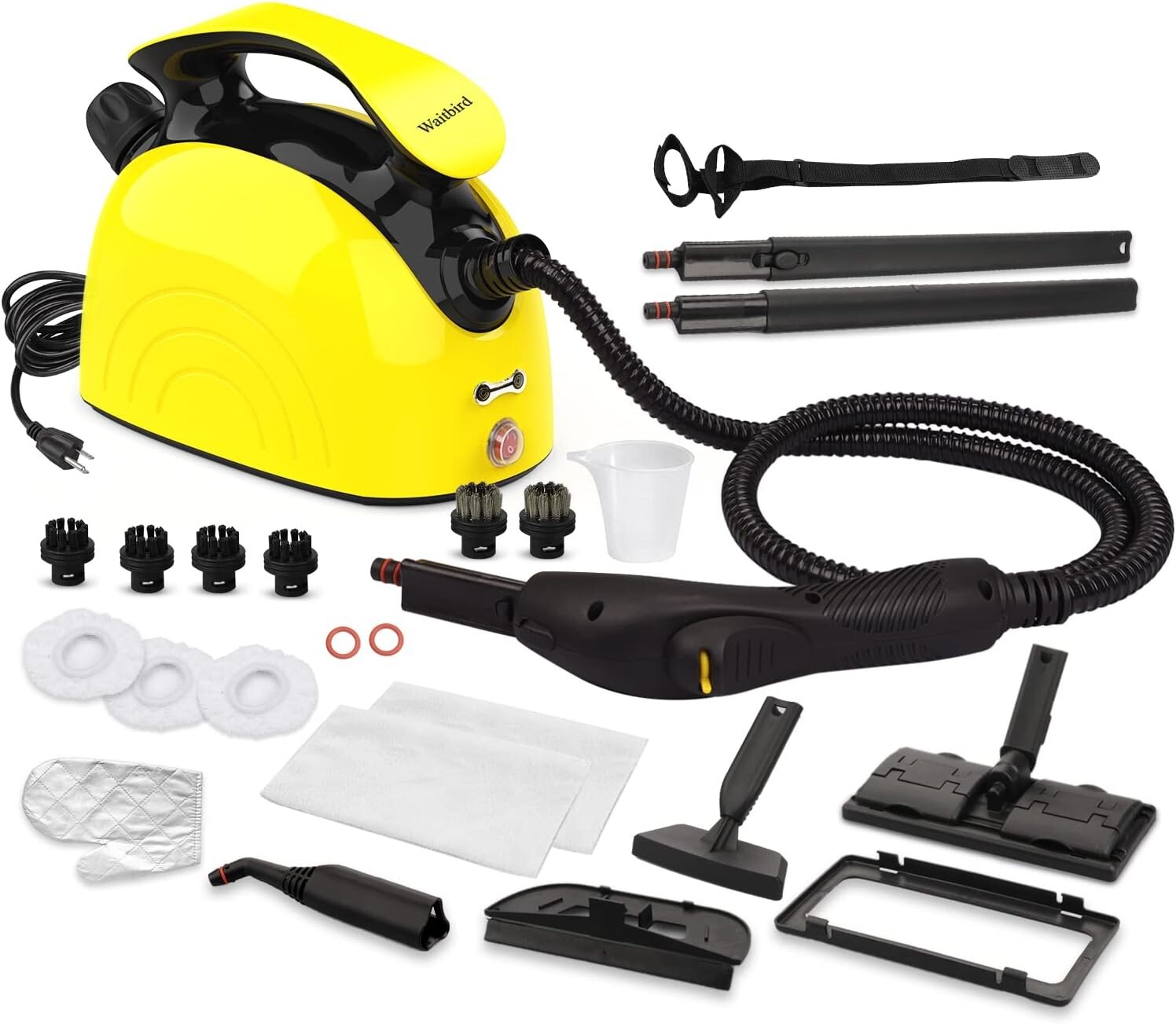 Powerful Multipurpose Steam Cleaner with 21 Accessories Portable Handheld Steamer-image