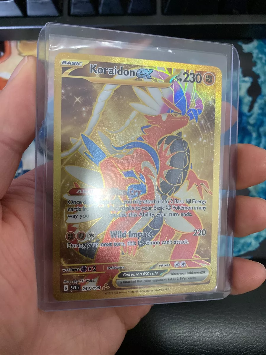 Carta Pokémon Original Koraidon EX Secreta 254/198