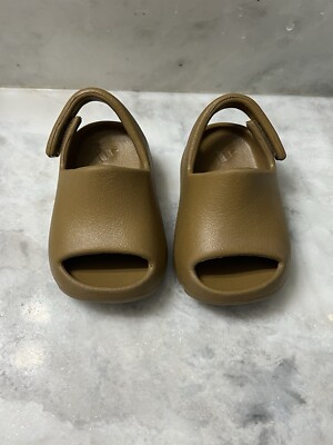 adidas Yeezy Slide Ochre (Infants) Size GW1933 Preowned