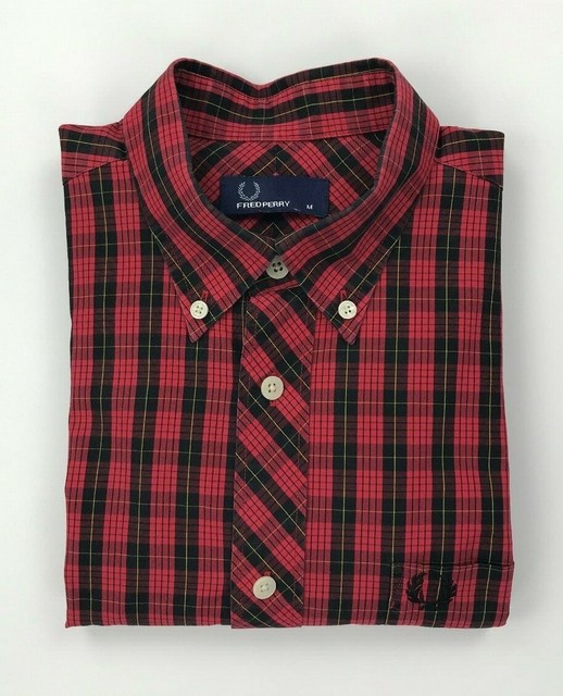 fred perry tartan shirt short sleeve