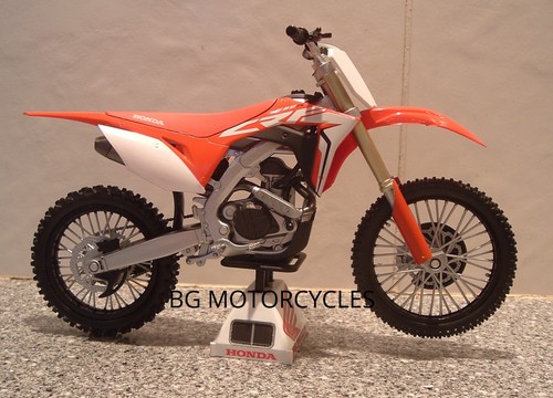 1:12 2019 HONDA CRF450R CRF 450 R MOTOCROSS MOTO X FANTASTICO MODELLO GIOCATTOLO DI QUALITÀ - Foto 5 di 10