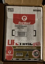Red Devil 0856PR Lifetime Window, Door & Trim Advanced Sealant Plus (12)Pk White