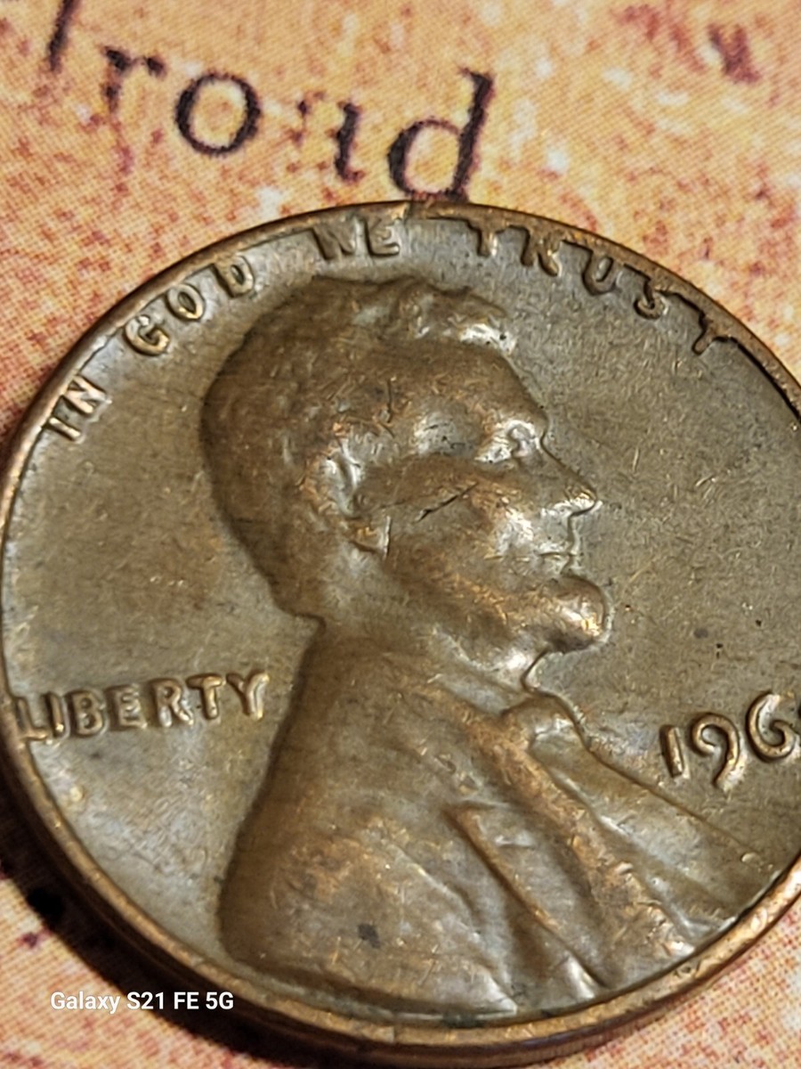 1968 No Mint Mark Lincoln Penny With Rim Error, Close AM | eBay