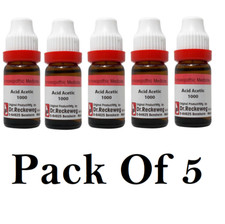 5X Dr Reckeweg Acid Aceticum 1000 CH Dilution 11ml Each