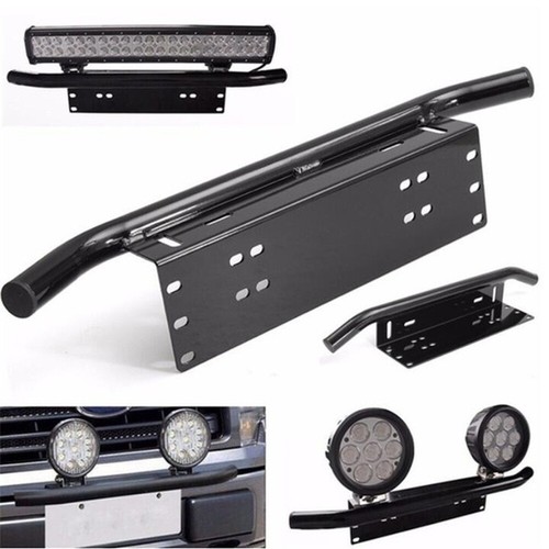 23 Inch Universal Bull Bar Front Bumper License Plate Mount Bracket Holder Bar - Picture 8 of 11