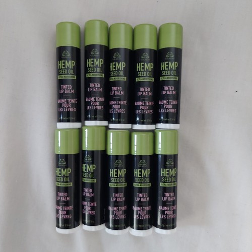 10 Avon Veilment Hanfsamenöl ultra-pflegend getönter Lippenbalsam rot versiegelt