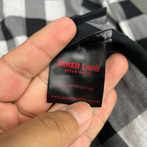 Jared Lang After Hours Shirt Mens 2XL Black White Check Long Sleeve Casual Dad - Picture 7 of 10