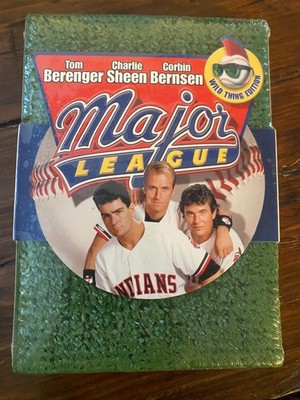 Charlie Sheen MAJOR LEAGUE DVD Sealed NEW WILD THING EDITION w/ ASTRO TURF