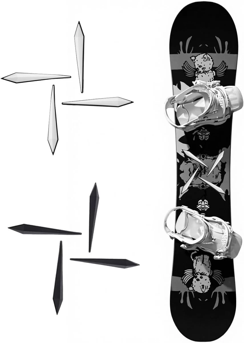 devembr Snowboard Stomp Pad, 3D Duidelijke Sneeuwvlok Snowboard Stomp