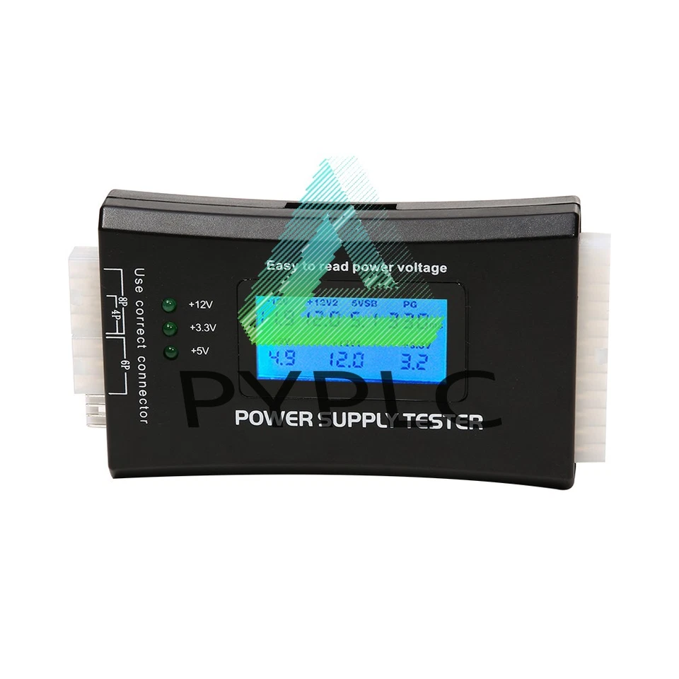 PC Computer LCD 20/24 Pin 4 PSU ATX BTX ITX SATA HDD Digital Power Supply Tester - image 4 of 4