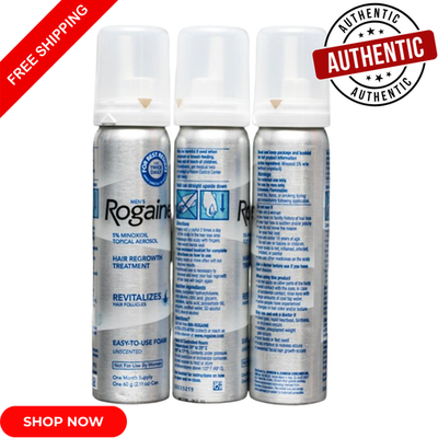 #ad #ad Rogaine 5% Minoxidil Hair Regrowth Treatment Foam For Men – 1 Month Supply $24.99