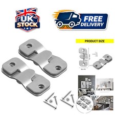 Durable Interlocking Mounting Brackets for Art & Mirrors - Sleek Metal Finish