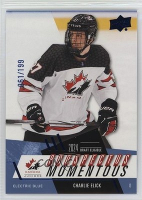 2024 Team Canada Juniors Prospectus Momentous Electric Blue Charlie Elick 0wp8