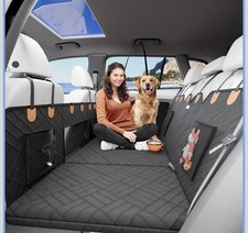 Back Seat Extender for Dogs Hard Bottom Foam - Sturdy Dog Hammock for Car Har...