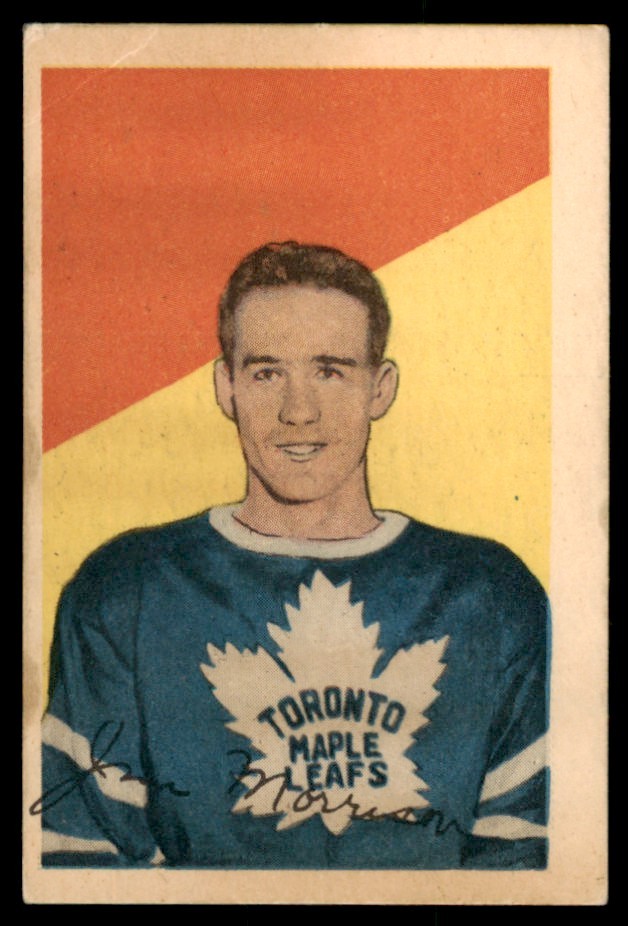 Jim Morrison #28 Hockey Cards 1952 Parkhurst trading card — raw and PSA graded price guide