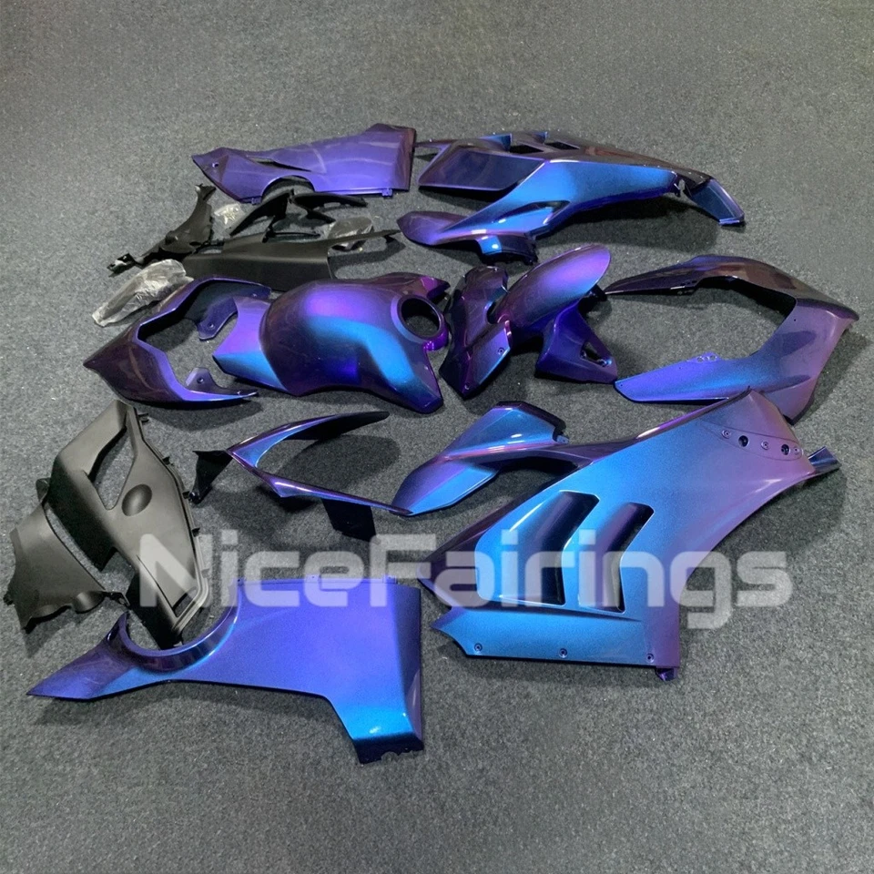 Juego de carrocería azul púrpura camaleón para Ducati Panigale 2020 2021 V4/V4S/V4R capucha Foto 4 de 4