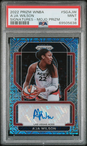 2022 Panini Prizm WNBA - A'ja Wilson - Mojo Prizm Auto /25 - PSA - AUTO /25