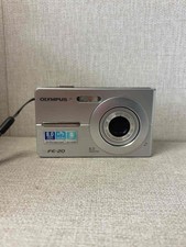Olympus FE-20 Silver 8.0MP Vintage Digital Camera with Tested Working English
