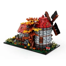 Hot Sale Medieval Windmill Architecture Toys Sets & Packs 1941 Build Moc