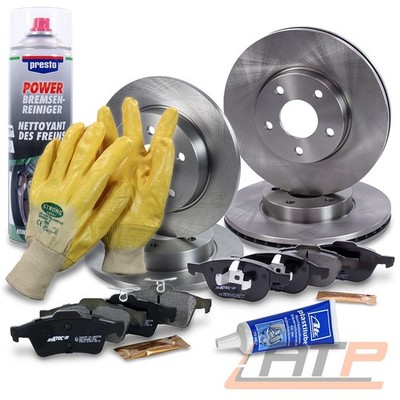 BREMSSCHEIBEN + BREMSBELÄGE BREMSKLÖTZE VORNE + HINTEN FÜR FORD FOCUS C-MAX -07