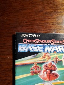 Nintendo NES Instruction Manual Cyber Stadium Series Base Wars