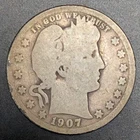 A Silver Barber Quarter from 1907!