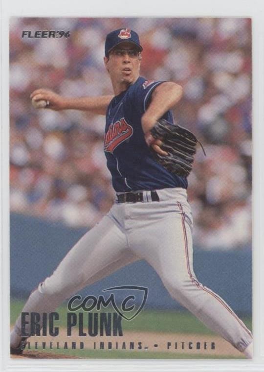 1996 Fleer Team Sets Cleveland Indians Eric Plunk #13 17v9