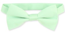 Vesuvio Napoli Boys BOWTIE Solid LAUREL GREEN Color Youth Bow Tie